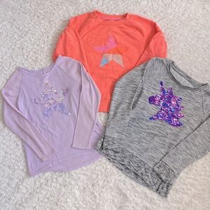 Bundle of 3 Girls Long Sleeved Shirts